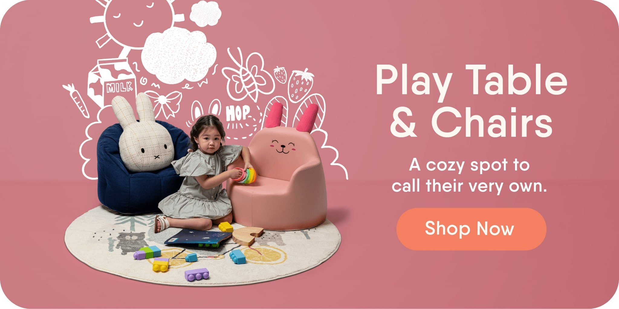 Kids Play Table Chair Set